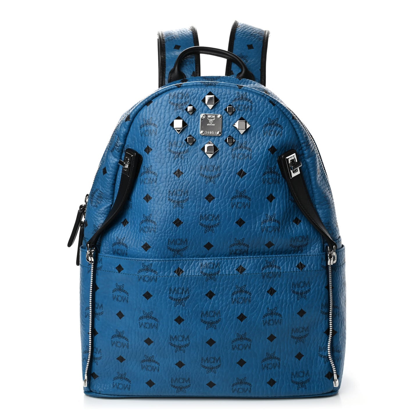Visetos Studded Medium Dual Stark Backpack Munich Blue