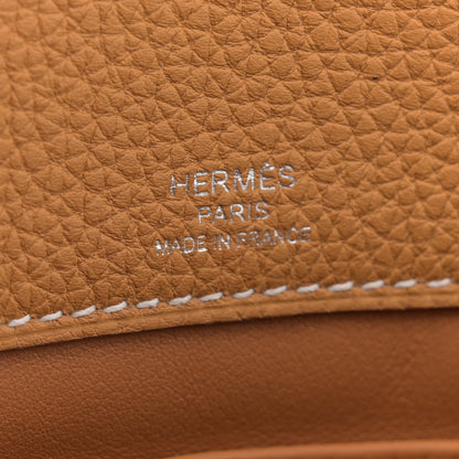 Hermes Togo Sac A Depeches 21 Messenger Bag Naturel Sable 6 of 11