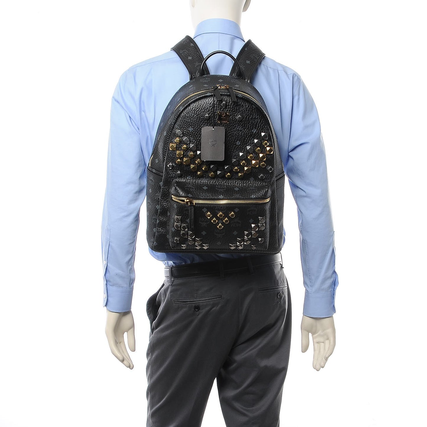 Visetos Studded Medium Stark M Backpack Black