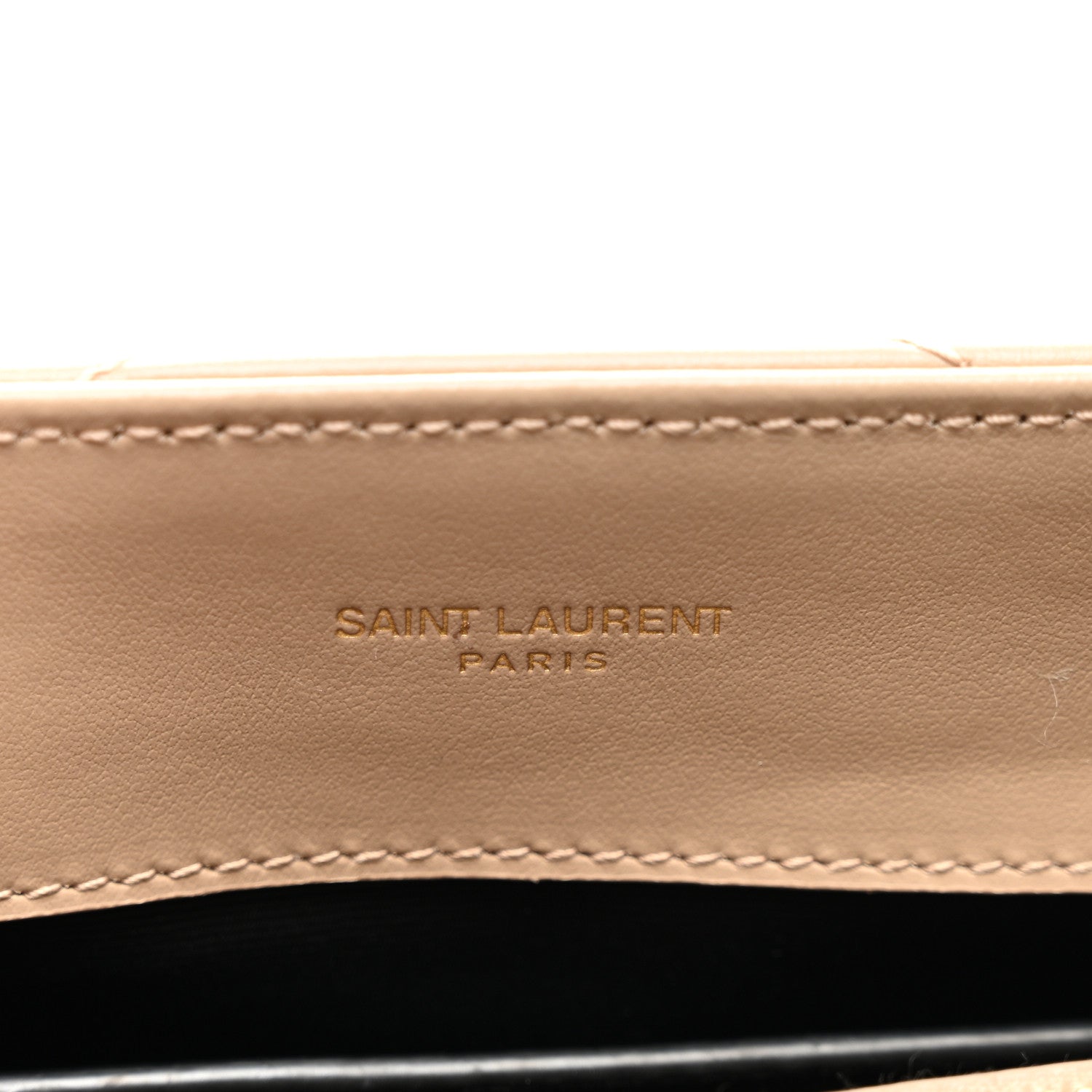 Saint Laurent Calfskin Y Quilted Monogram Small Loulou Chain Satchel Dark Beige 6 of 11
