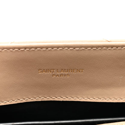 Saint Laurent Calfskin Y Quilted Monogram Small Loulou Chain Satchel Dark Beige 6 of 11