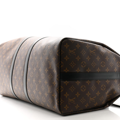 Louis Vuitton Monogram Macassar Keepall Bandouliere 55 8 of 9