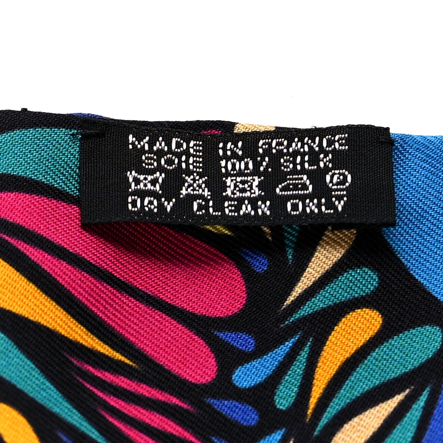 Hermes Silk Millefleurs du Mexique Twilly Violet Noir Jaune 4 of 4