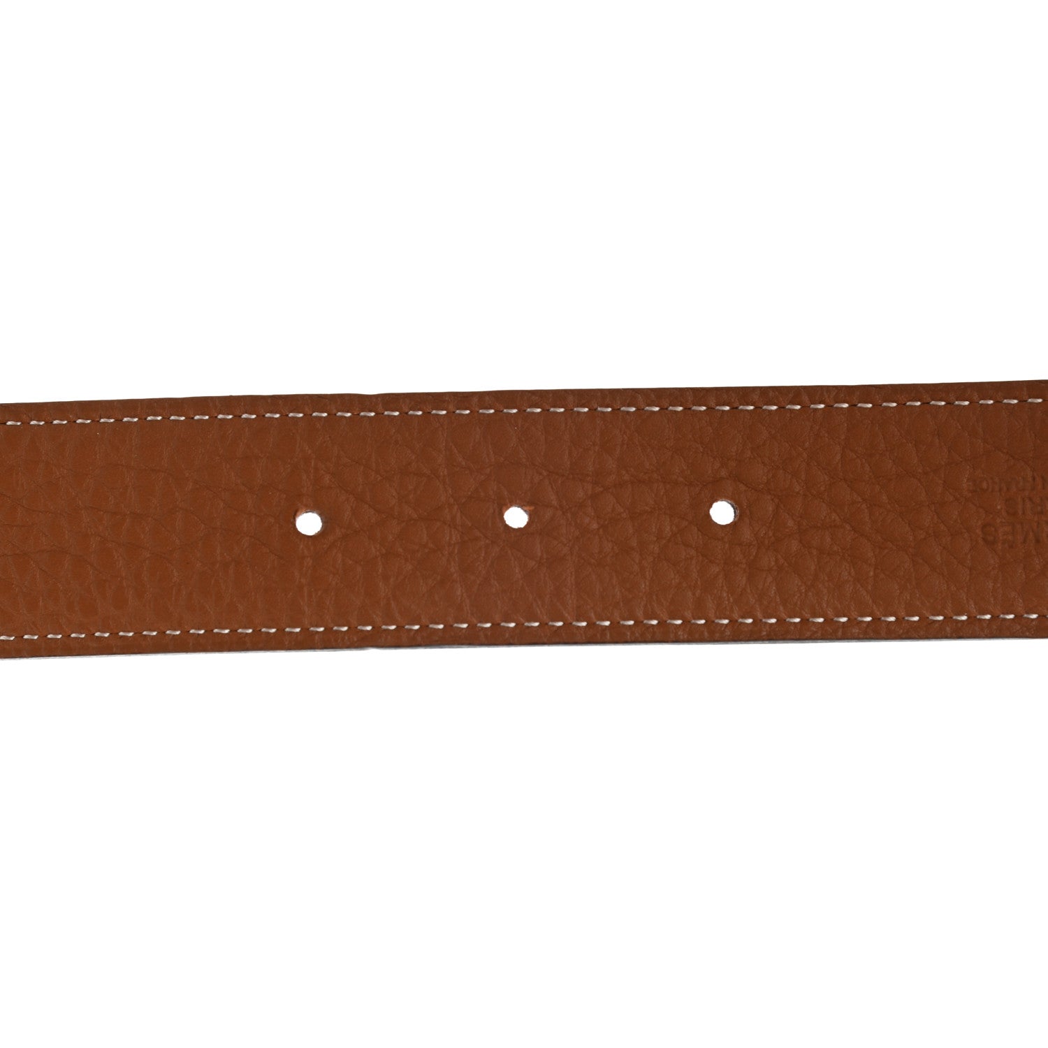 Hermes Togo Box 32mm Strie H Belt 95 Gold Black 4 of 6