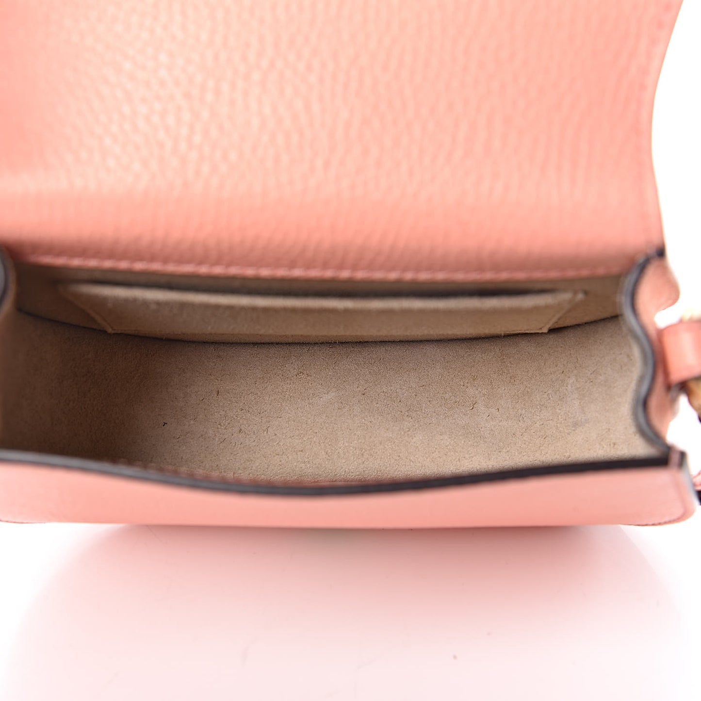 Calfskin Suede Small Nile Bracelet Bag Ideal Blush