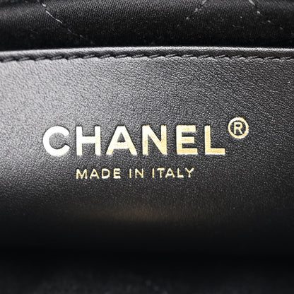 Chanel Shiny Caviar Quilted Monochrome Mini Chanel 22 Black 6 of 10