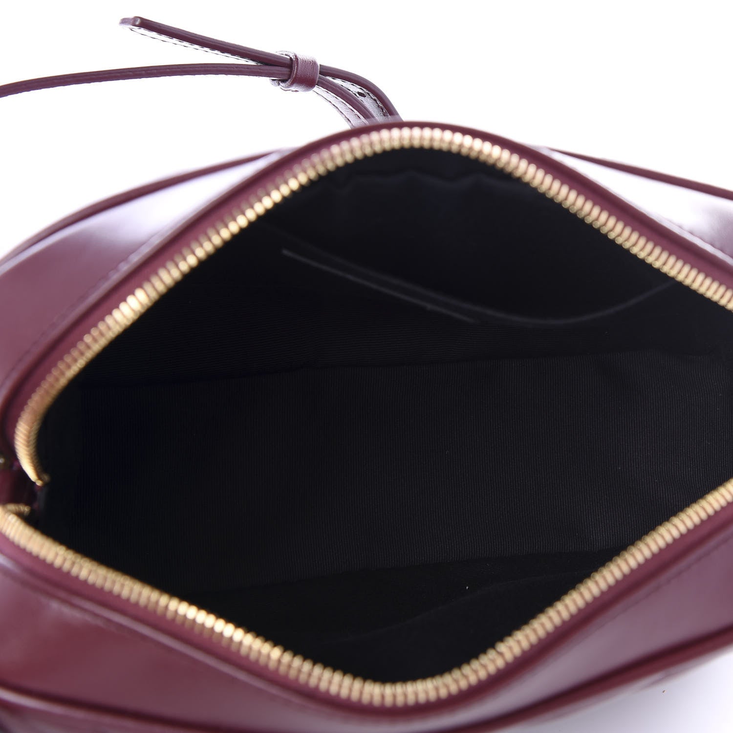 Saint Laurent Calfskin Matelasse Monogram Lou Camera Bag Dark Legion Red 4 of 9