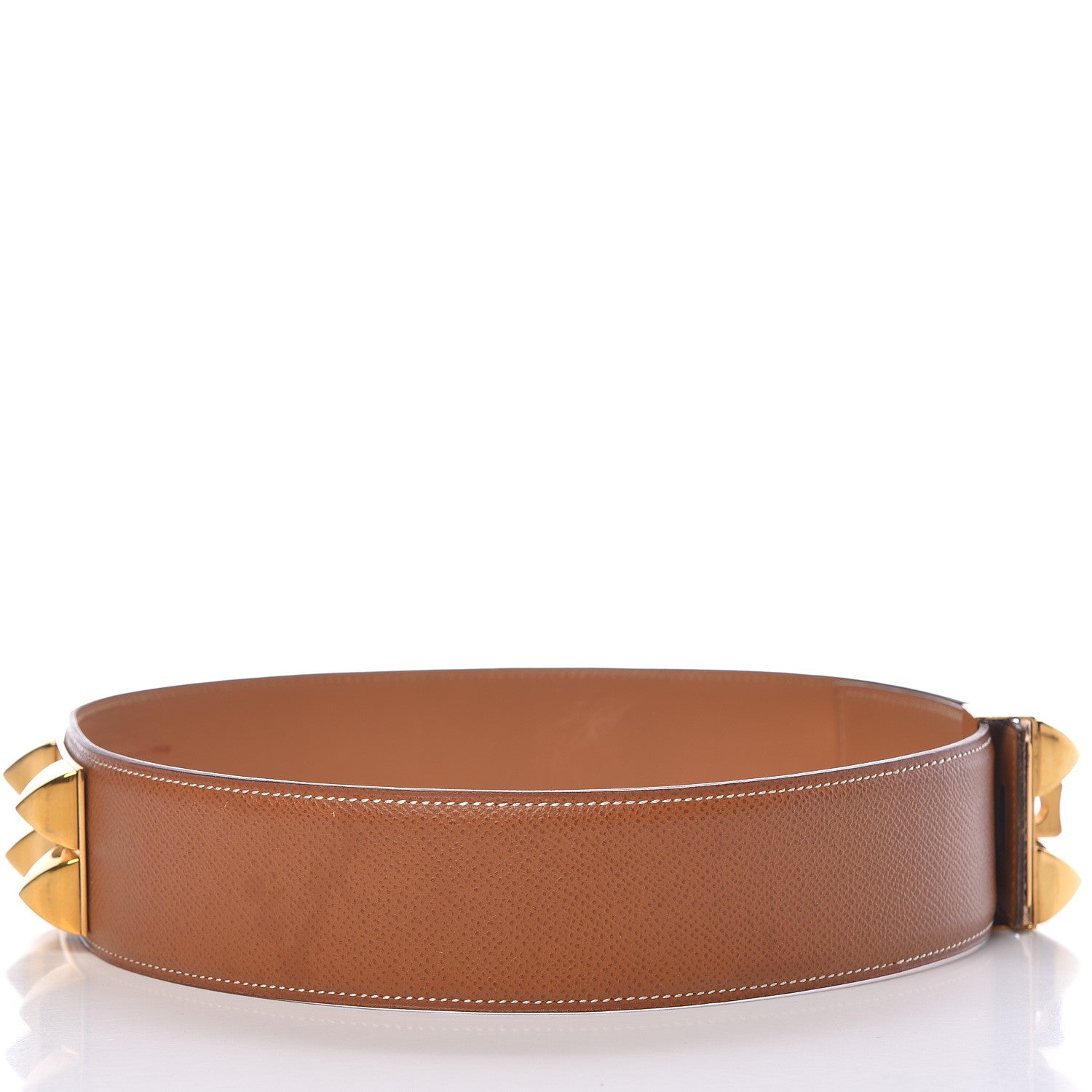 Hermes Courchevel Collier De Chien CDC Belt 65 Gold 463640