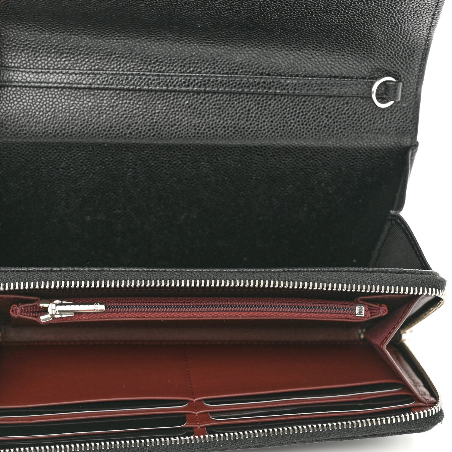 Chanel Caviar Quilted Phone Holder Wallet on Removable Chain Black 5 of 12