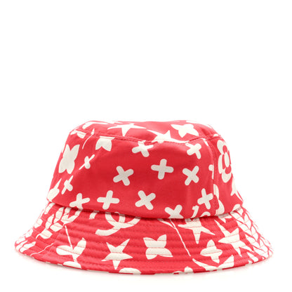 Chanel Cotton CC Cloche Bucket Hat M Coral White 4 of 7