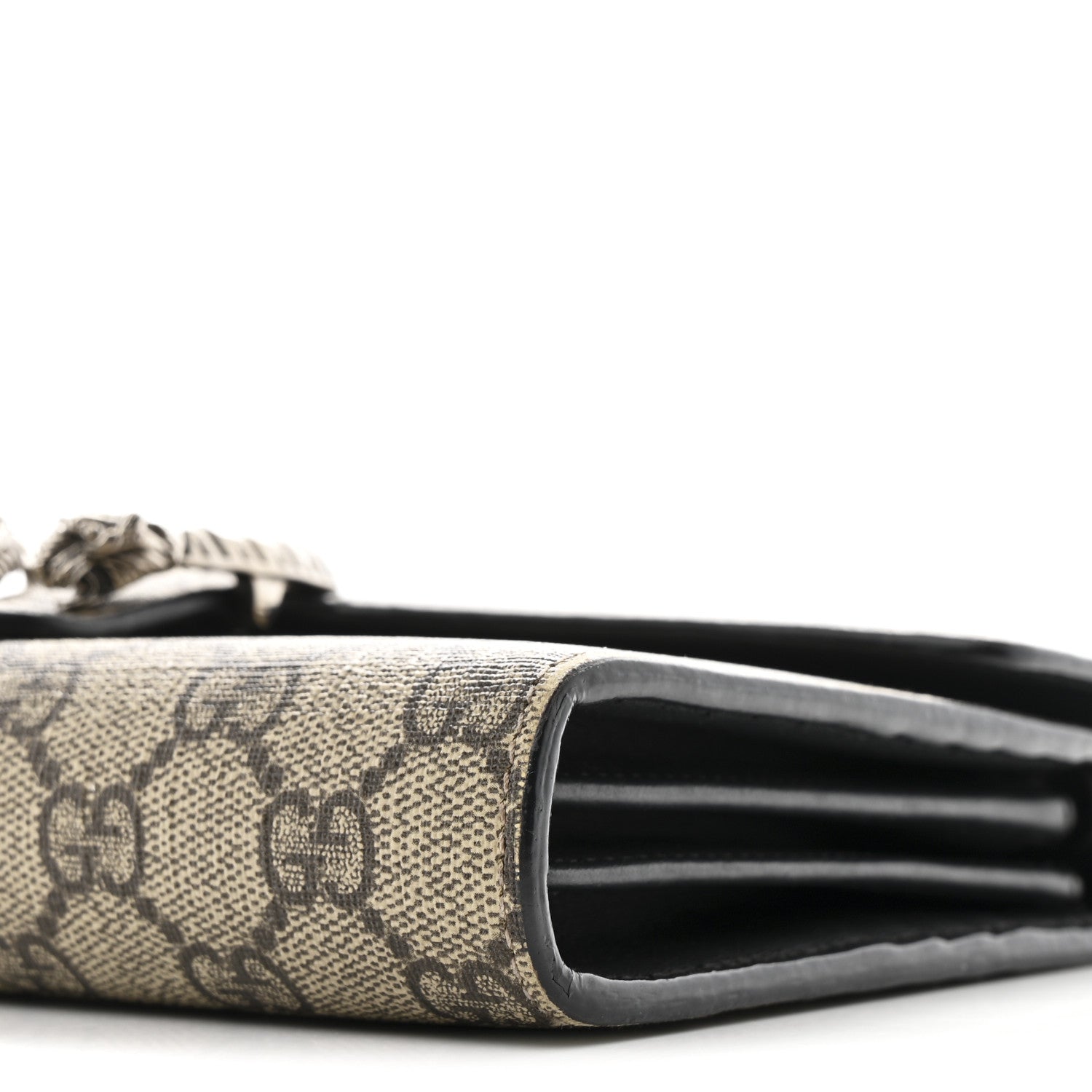 Gucci GG Supreme Monogram Mini Dionysus Chain Wallet Beige Black 8 of 9