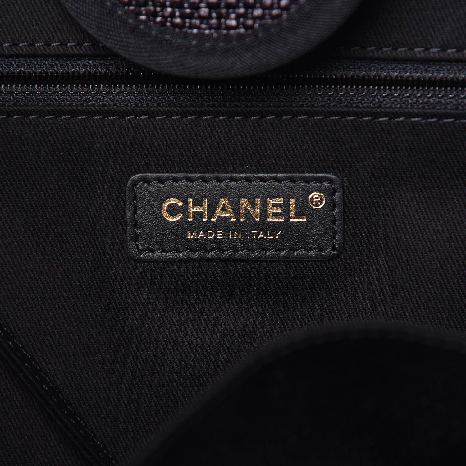 Chanel Woven Straw Raffia Large Deauville Tote Black 5 of 8