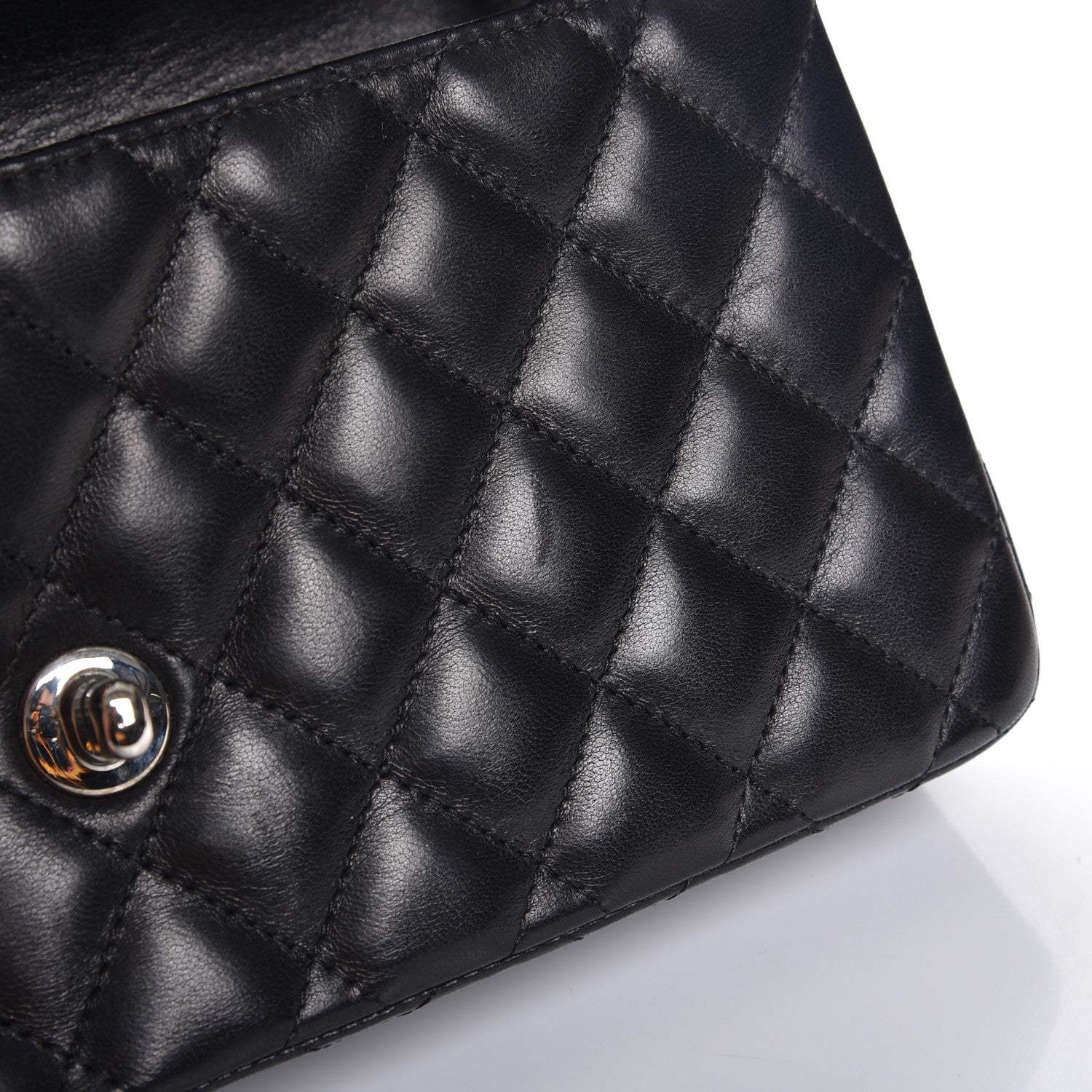 Chanel Lambskin Quilted East West Flap Black 6 of 10