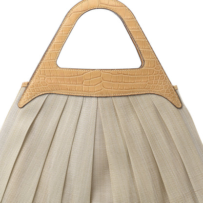 Hermes Toile Crocodile Petit H Tote 7 of 10