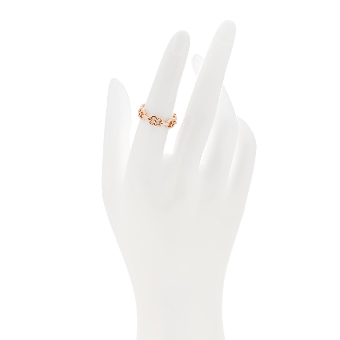 18K Rose Gold PM Chaine d'Ancre Enchainee Ring 52 6
