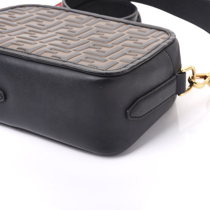 Fendi Vitello Century F is Fendi Bi-Color FF 1974 Embossed Camera Case Maya Black 6 of 9