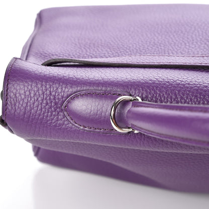 Hermes Taurillon Clemence Kelly Retourne 35 Ultraviolet 29 of 34
