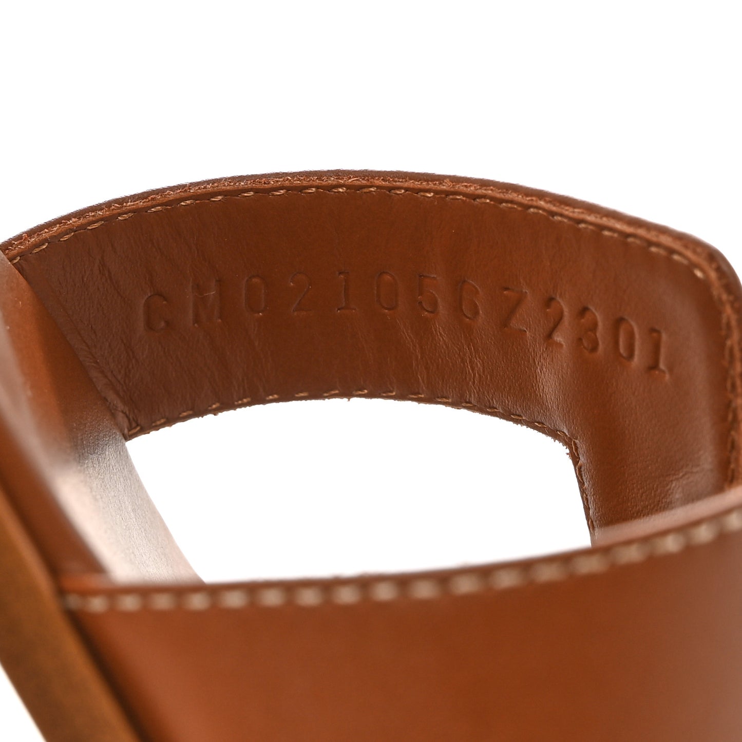 Box Calfskin Oran Sandals 38.5 Gold