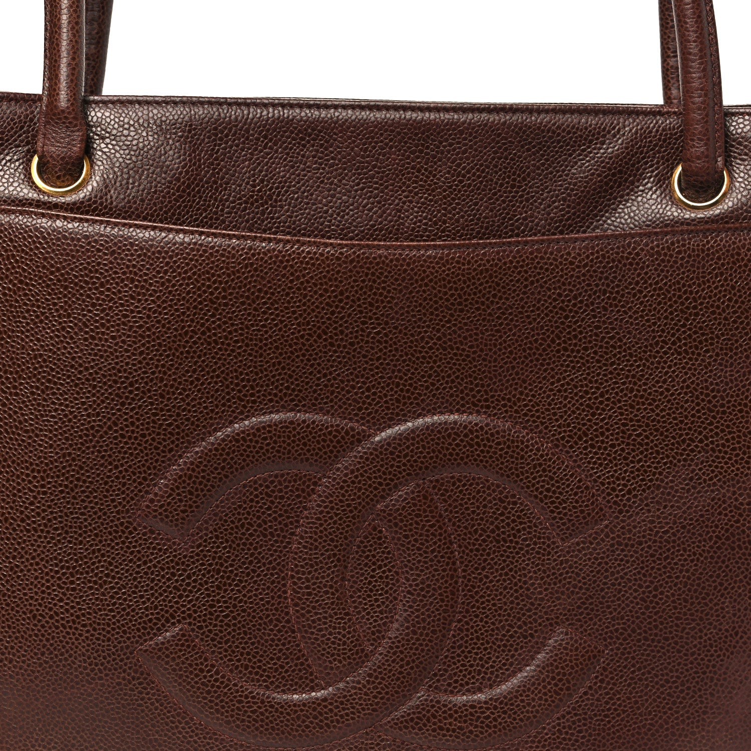 Chanel Caviar Timeless CC Tote Brown 7 of 11