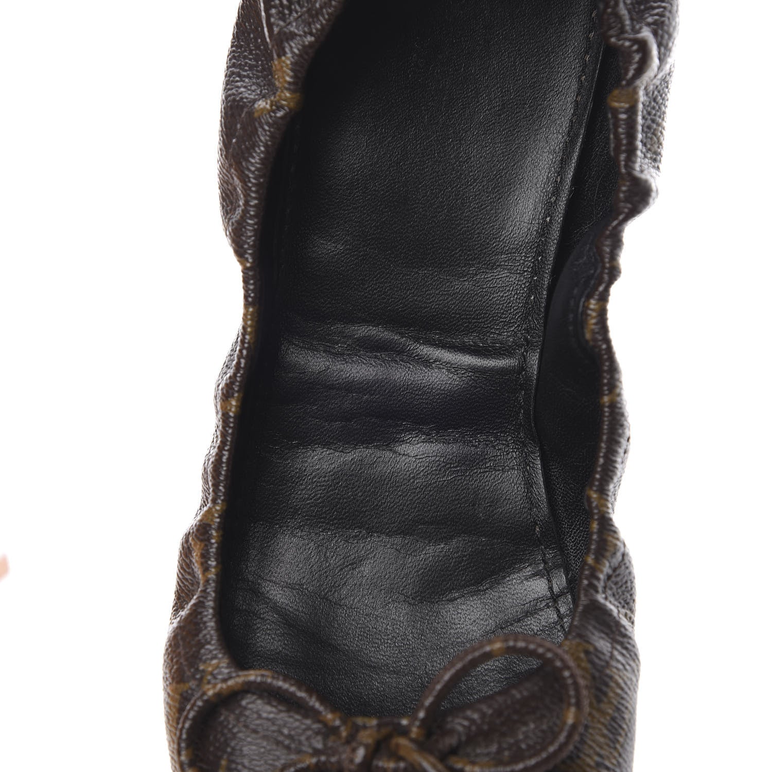 Louis Vuitton Monogram Flirty Ballerina Flats 37.5 Black 11 of 12