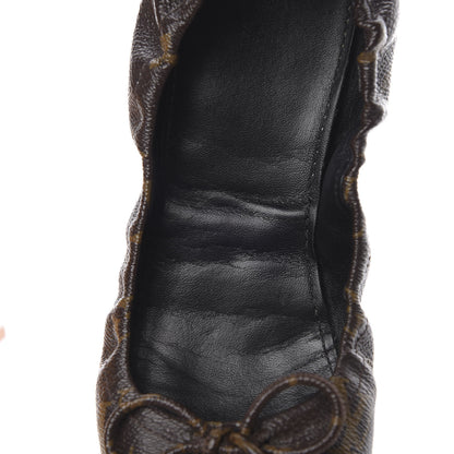 Louis Vuitton Monogram Flirty Ballerina Flats 37.5 Black 11 of 12