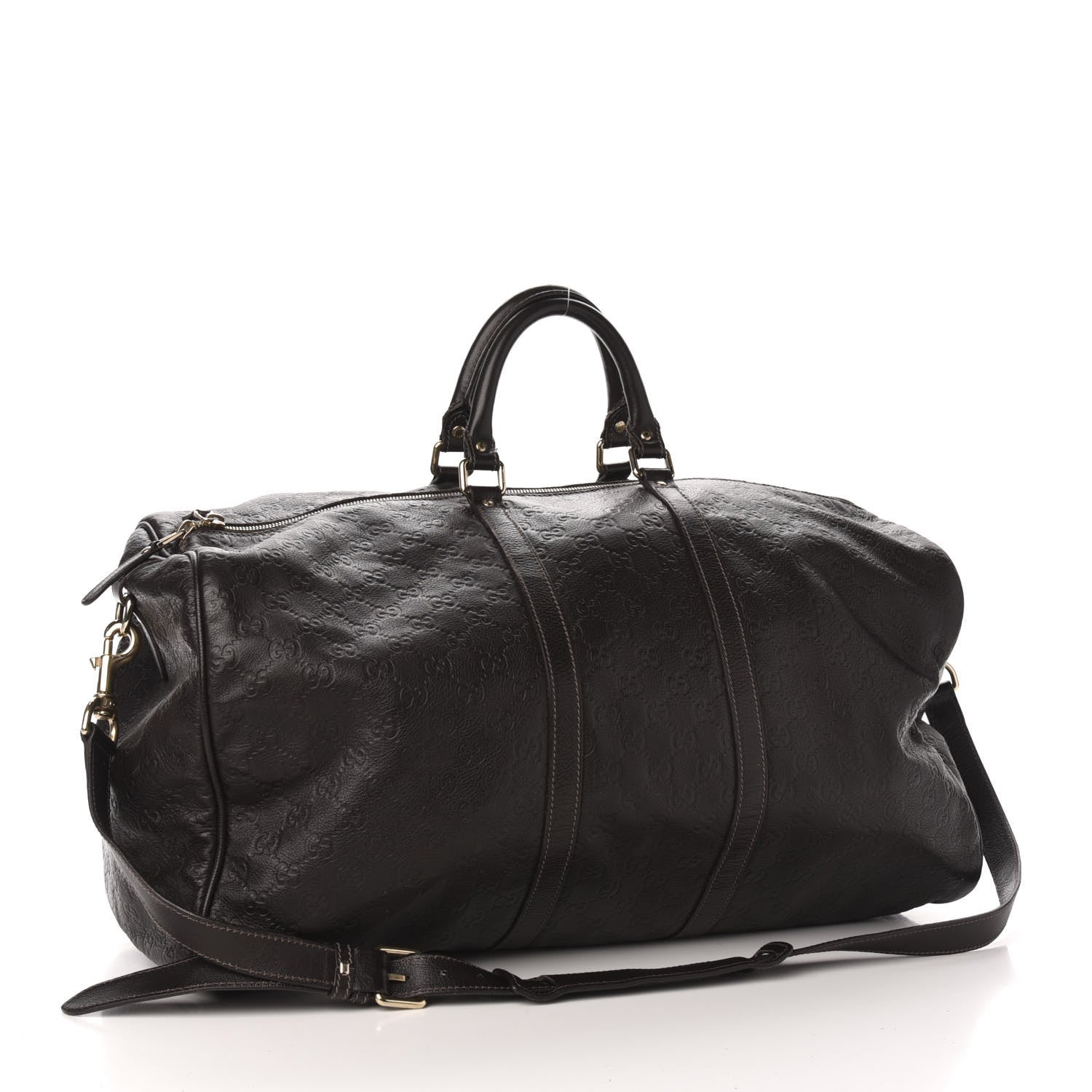 Gucci Guccissima Large Carry On Duffle Chocolate 2 of 15