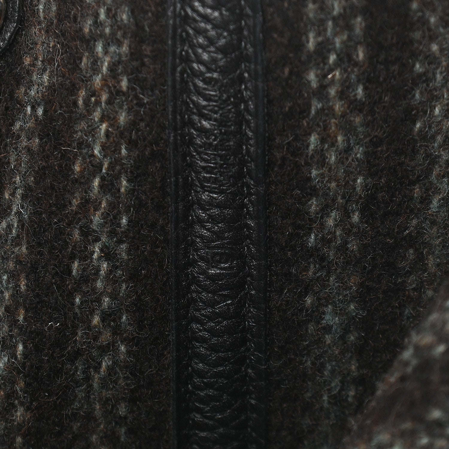 Hermes Ribbed Wool Negonda Garden Party 36 MM Black 5 of 8