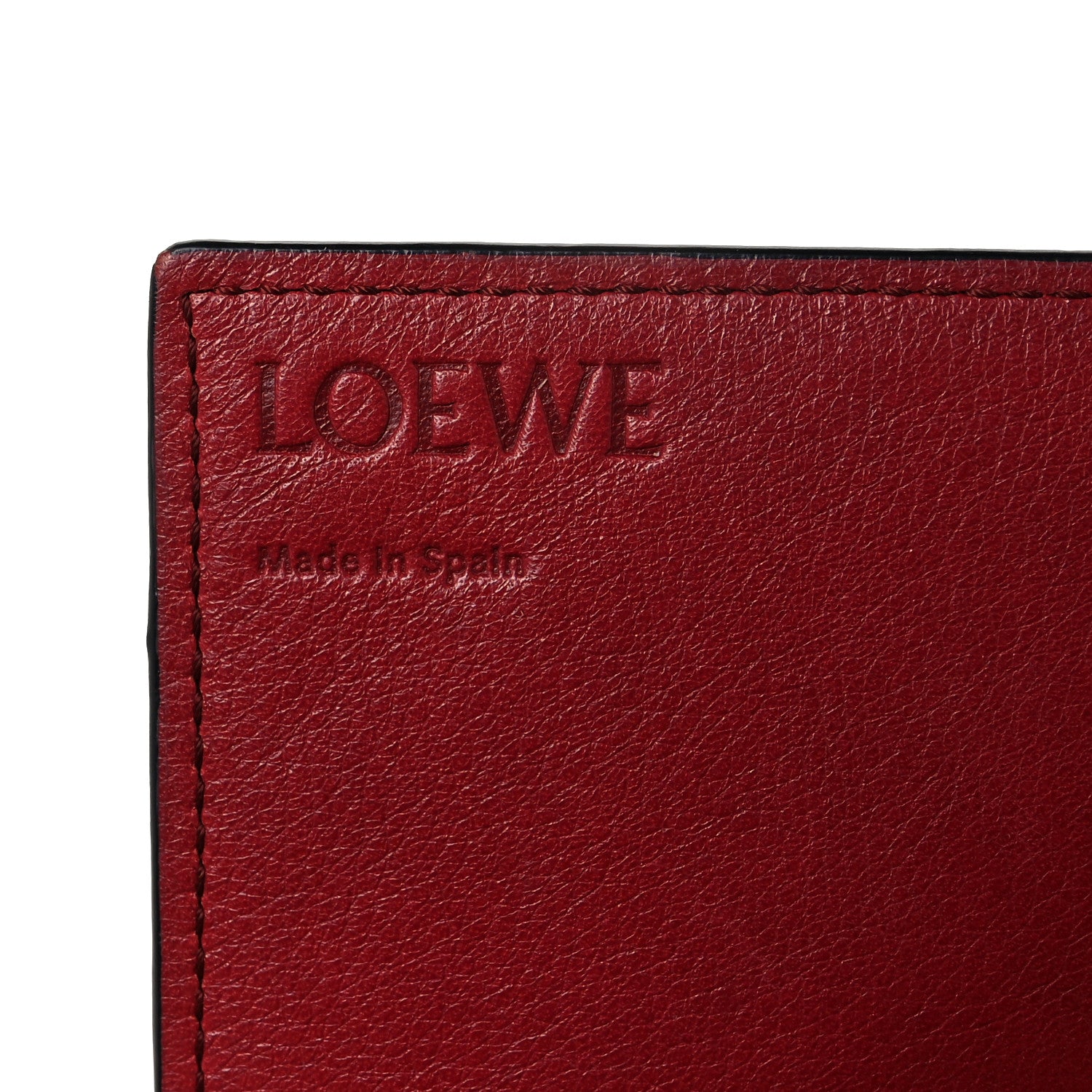 Loewe Grained Calfskin Chain Wallet Caramel Pecan 6 of 8