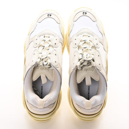 Balenciaga Fabric Mesh Mens Triple S Sneakers 12 White 2 of 8
