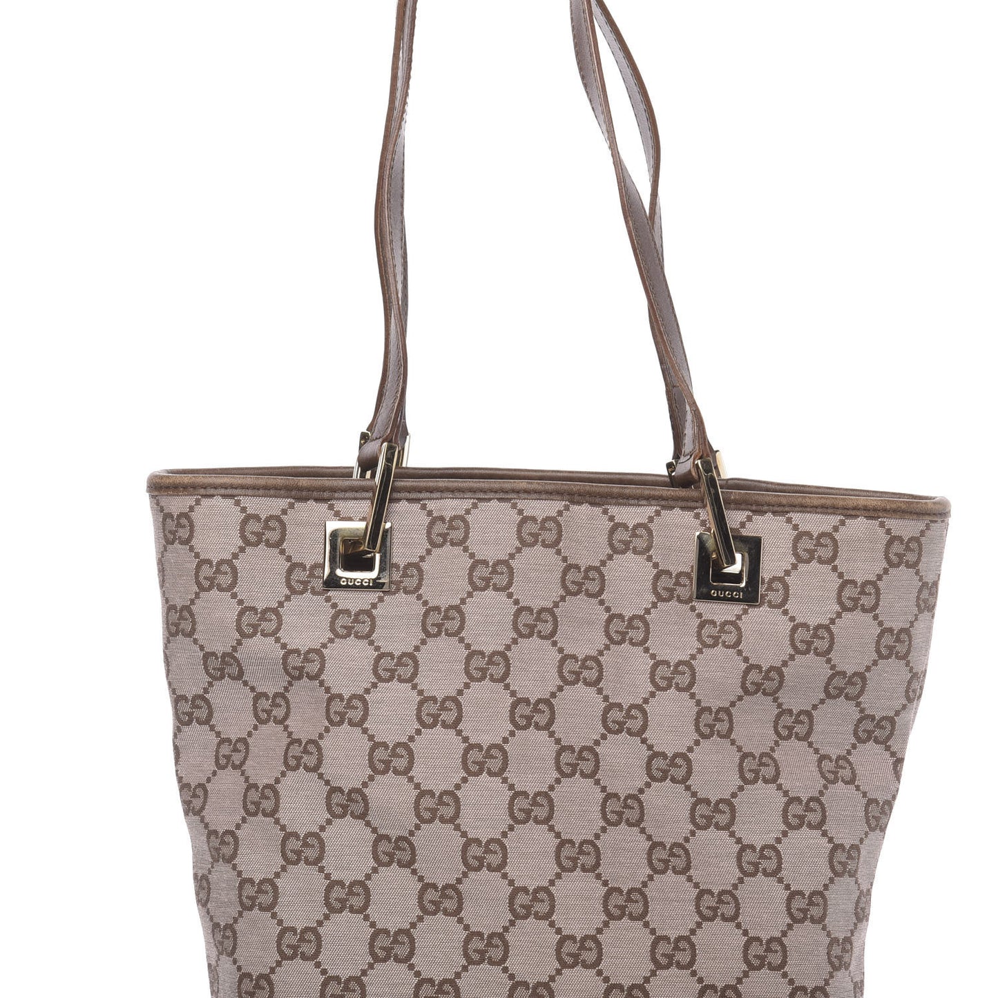 Monogram Small Bucket Tote Brown
