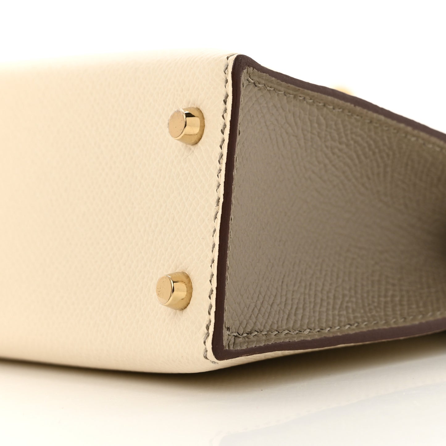 Epsom Mini Horseshoe Kelly Sellier 20 Craie Gris Asphalte