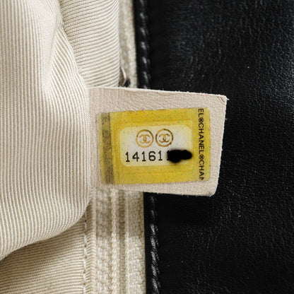 Chanel Lambskin Jumbo Canebiers Net Flap Black 7 of 8