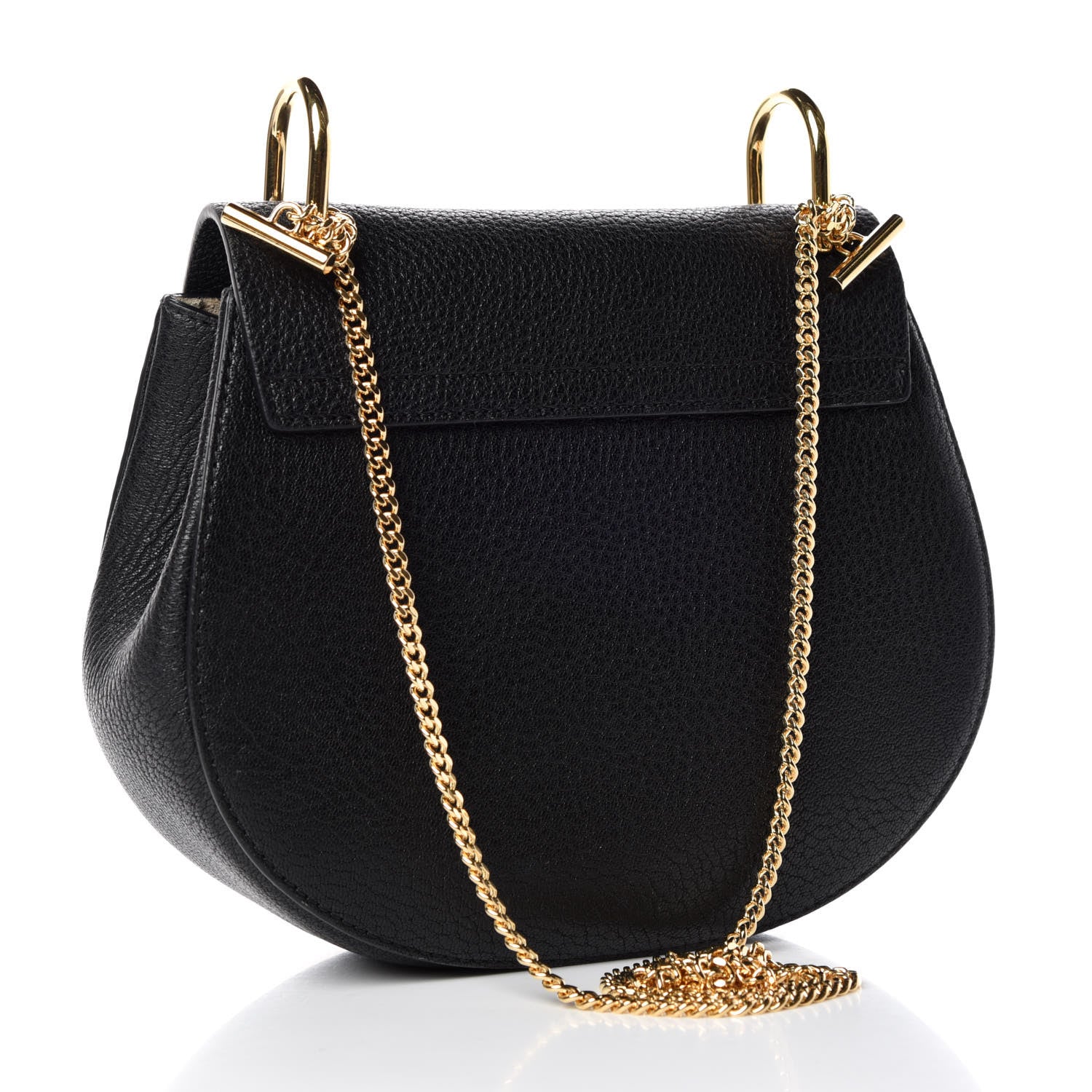 Chloe Grained Lambskin Drew Shoulder Bag Black 3 of 7
