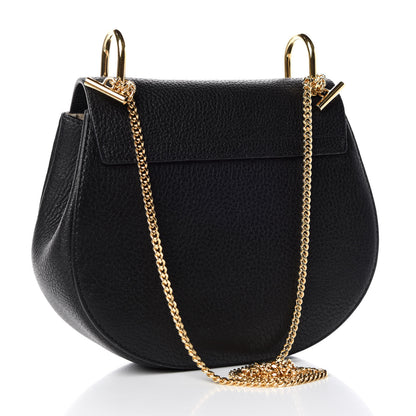 Chloe Grained Lambskin Drew Shoulder Bag Black 3 of 7