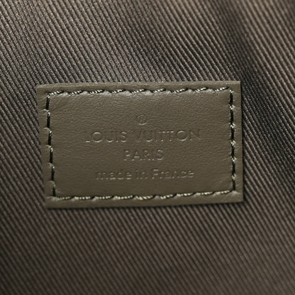 Louis Vuitton Grained Calfskin Aerogram Takeoff Pouch Grey 6 of 8