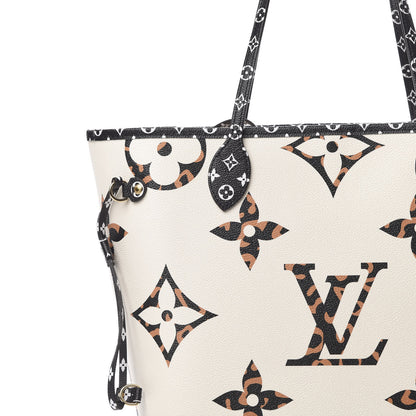Louis Vuitton Monogram Giant Jungle Neverfull MM Ivory 9 of 11