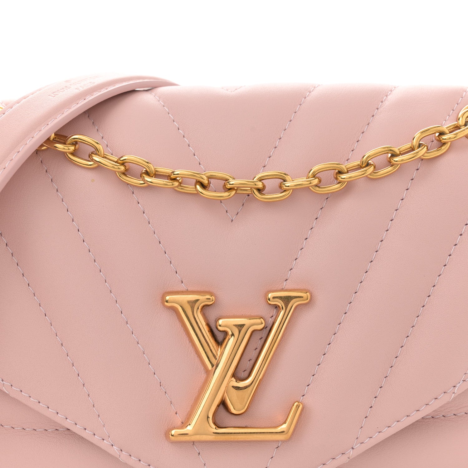 Louis Vuitton Calfskin New Wave Chain MM NM  Rose Ballerine 7 of 10