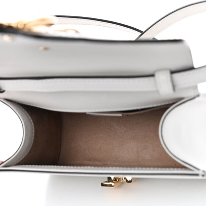Gucci Calfskin Mini Sylvie Top Handle Bag White 4 of 4