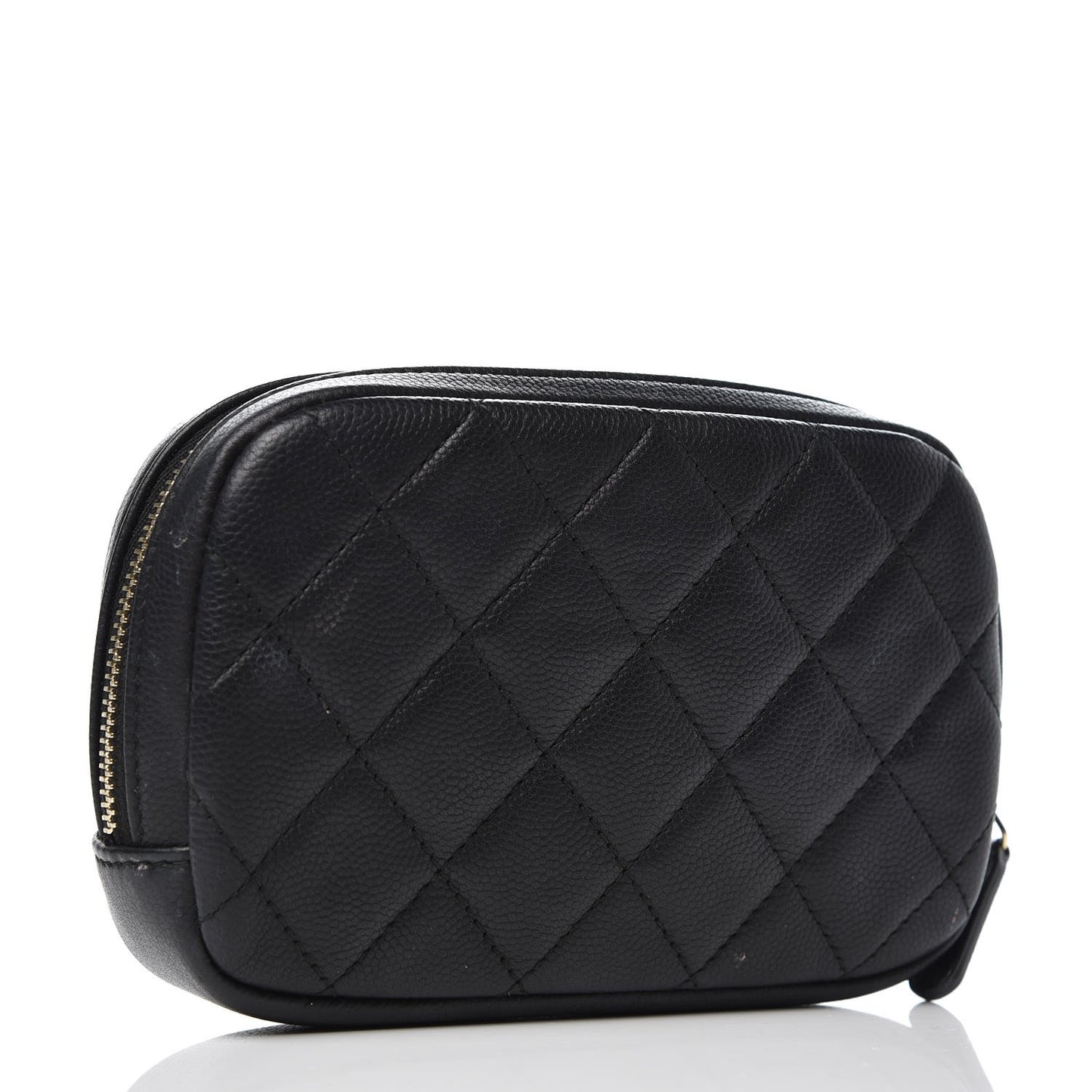 Caviar Small Curvy Pouch Black