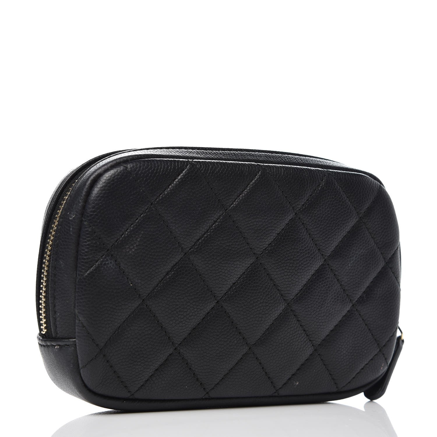 Chanel Caviar Small Curvy Pouch Black 3 of 9