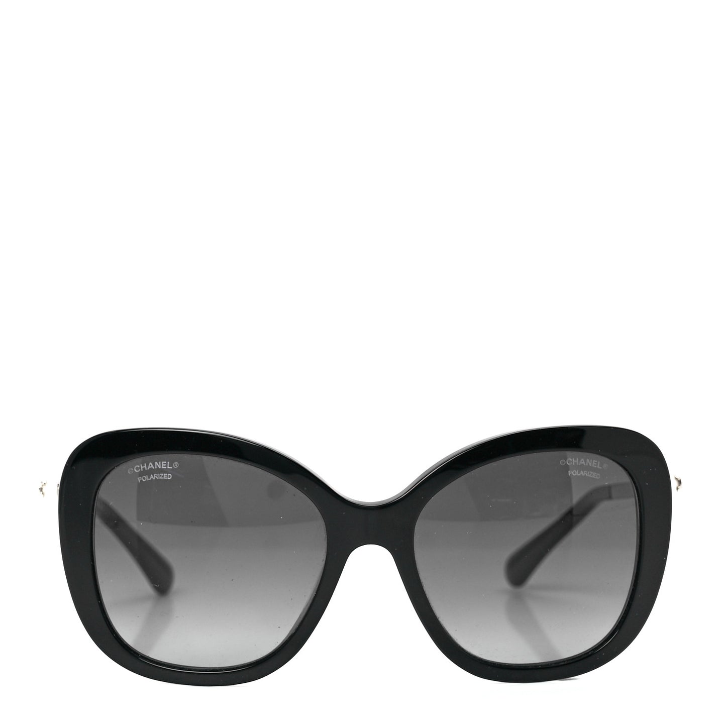 Acetate Polarized Butterfly Winter Pearl Sunglasses 5339-H-A Black