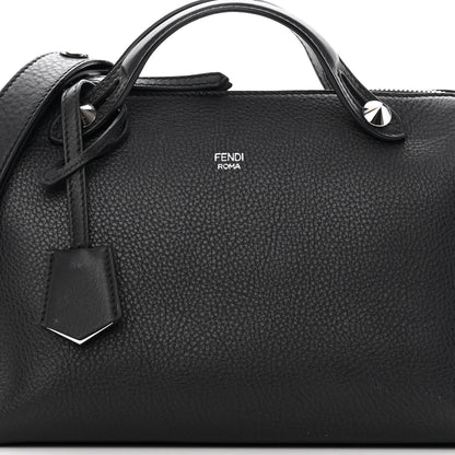 Fendi Vitello Dolce Medium By The Way Boston Bag Black 9 of 11