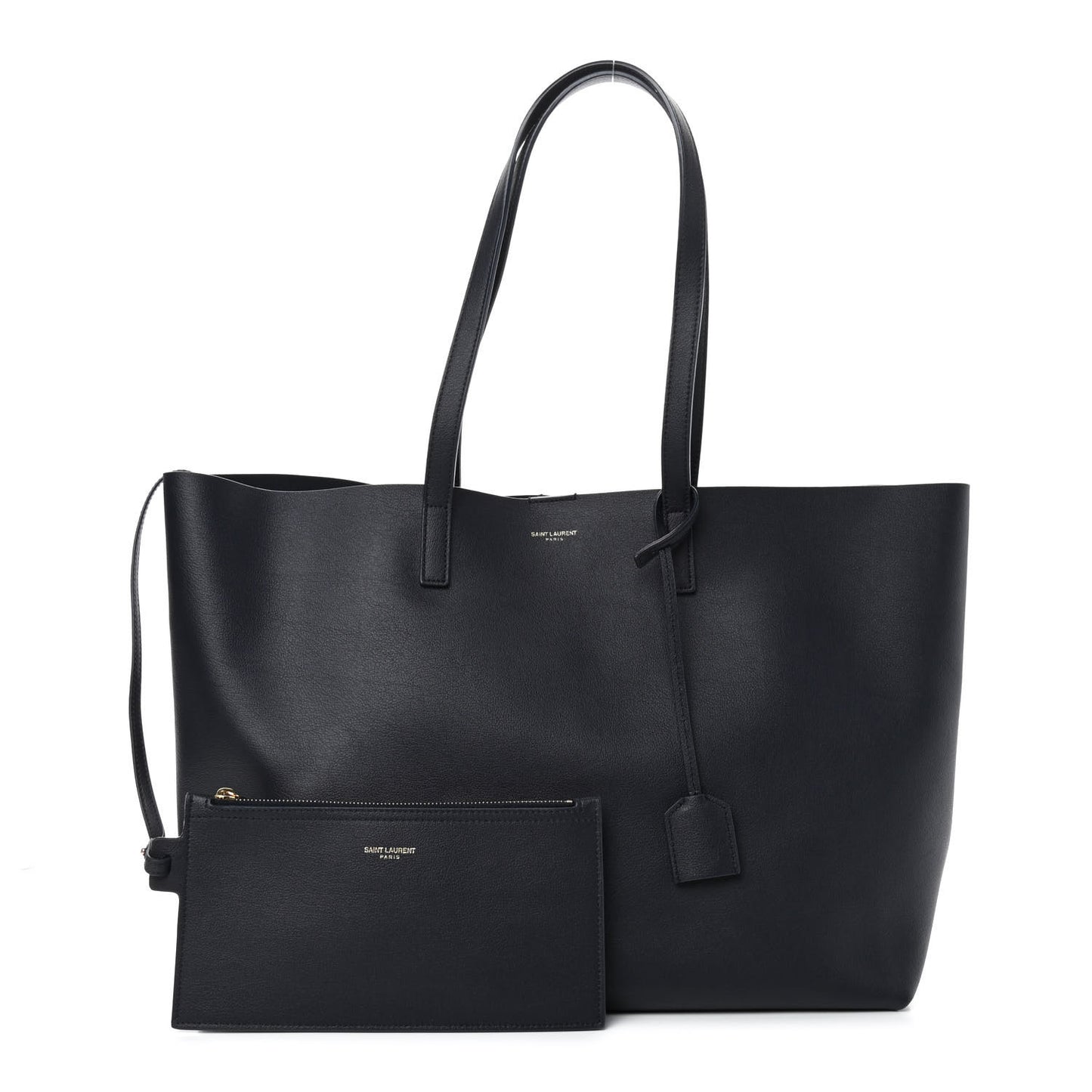 Calfskin Large Shopping Tote Deep Marine