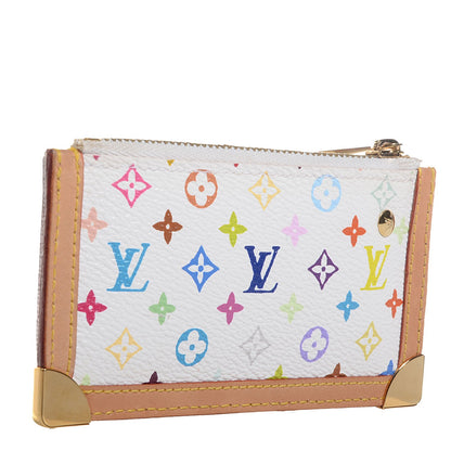 Louis Vuitton Monogram Multicolor Key Pouch White 3 of 8