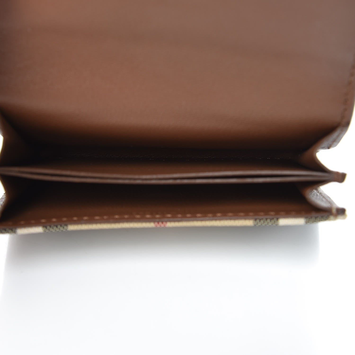 Burberry Calfskin Horseferry Check Chesam Card Case Tan 5 of 7