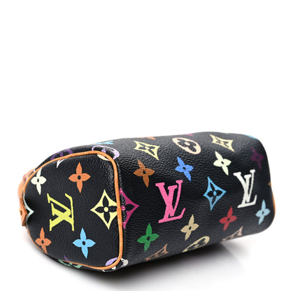 Louis Vuitton Monogram Multicolor Mini Sac HL Speedy Black 4 of 8