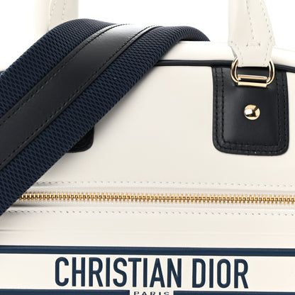 Christian Dior Calfskin Small Dior Vibe Zip Bowling Bag White 8 of 10