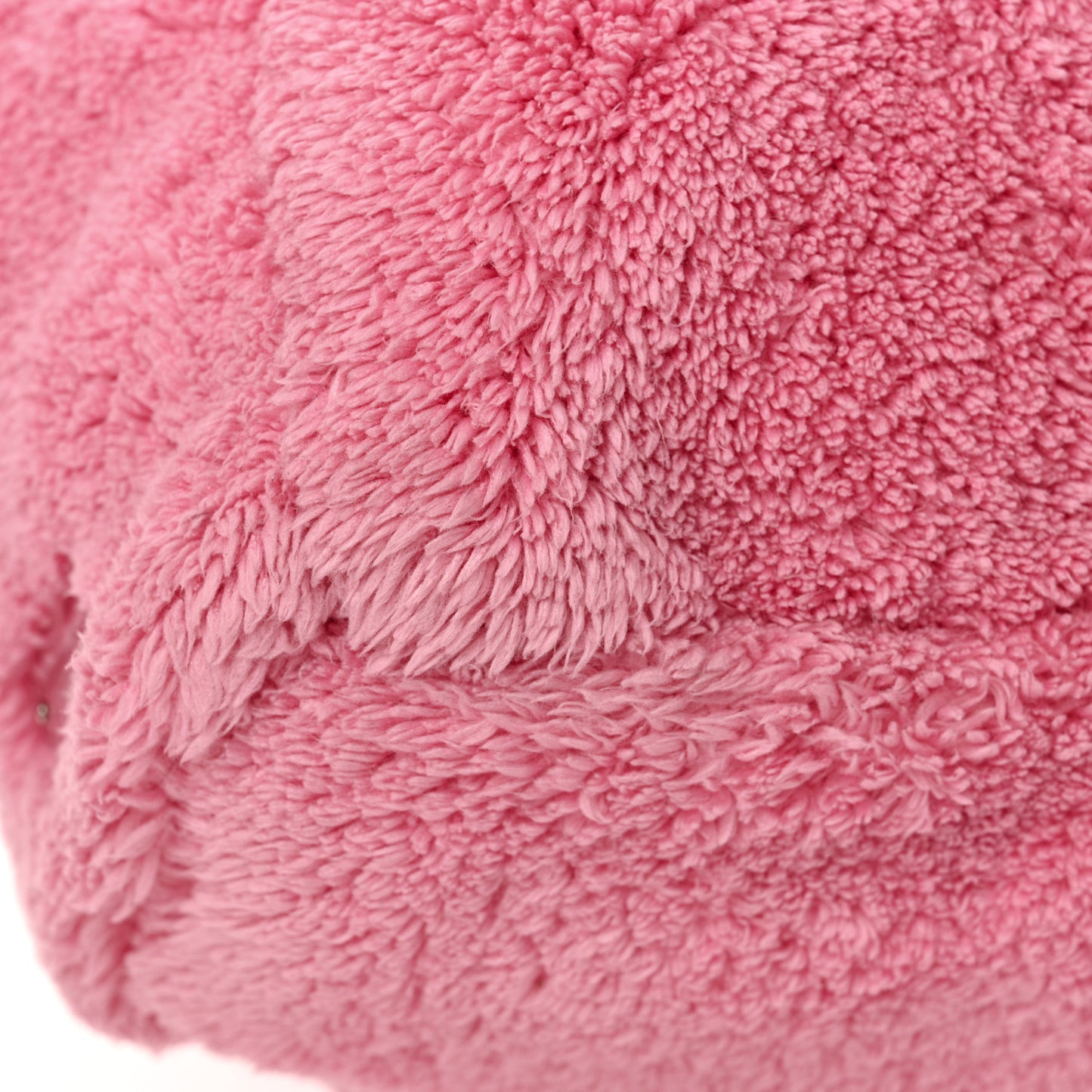 Terry Cloth Tote Bag Petalo Black