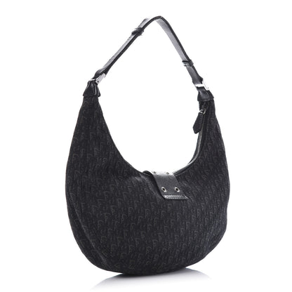Christian Dior Monogram Street Chic Hobo Black 2 of 9