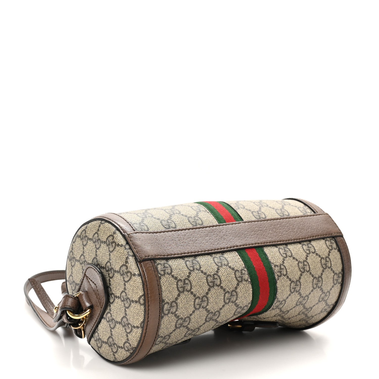 Gucci GG Supreme Monogram Web Small Ophidia Boston Bag Beige New Acero 4 of 11